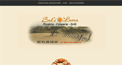 Desktop Screenshot of pizzeria-soleluna.com